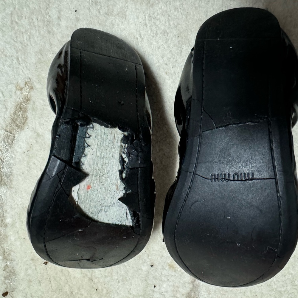 Miu miu bejeweled ballerinas